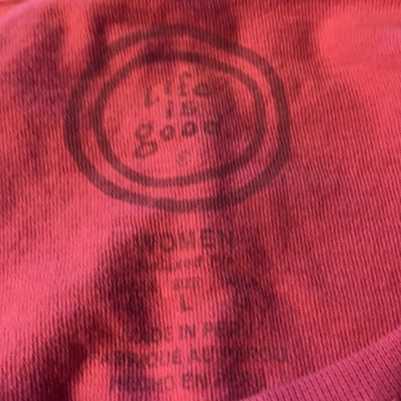 Life is Good Woman Driver (Golf) Relaxed Fit Tee Shirt T-Shirt Size Large VGC - Picture 5 of 5